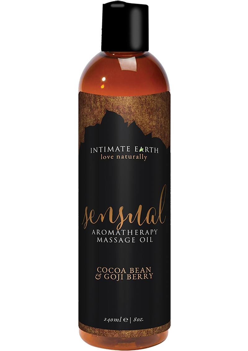 Intimate Earth Sensual Aromatherapy Massage Oil Cocoa Bean and Goji Berry