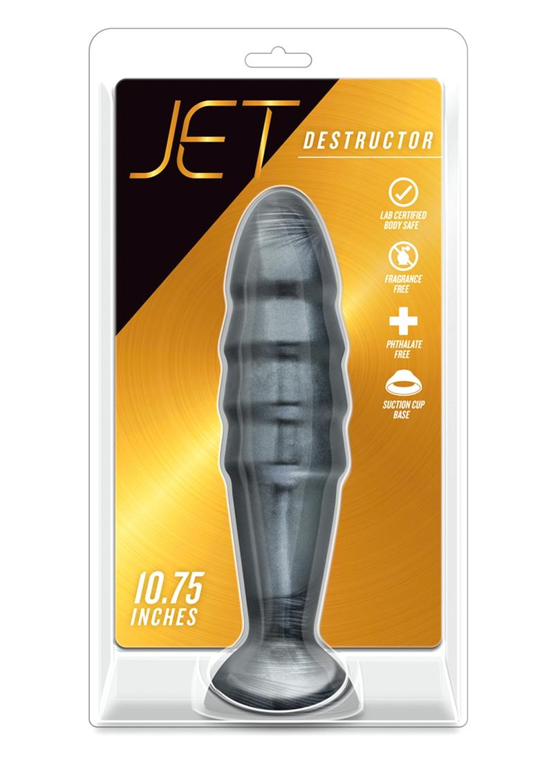 Jet Destructor Butt Plug - Carbon Metallic