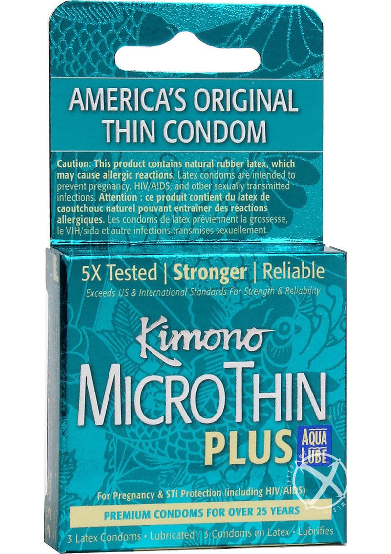 Kimono Microthin Plus Auq Lube Condoms
