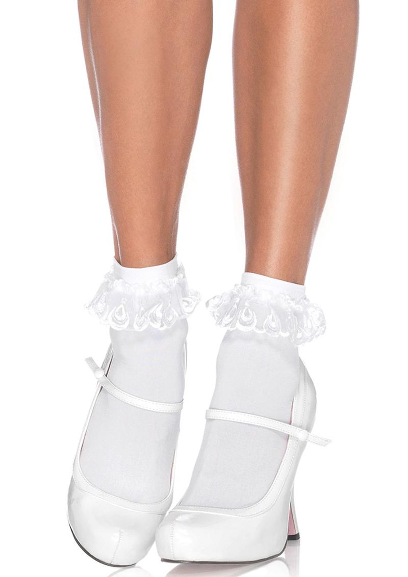 Leg Avenue Anklet with Lace Ruffle
