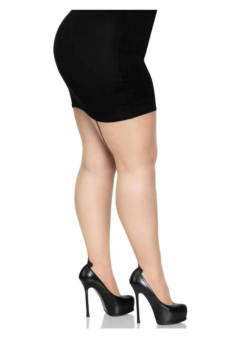 Leg Avenue Cuban Foot Pantyhose - 1x-2x