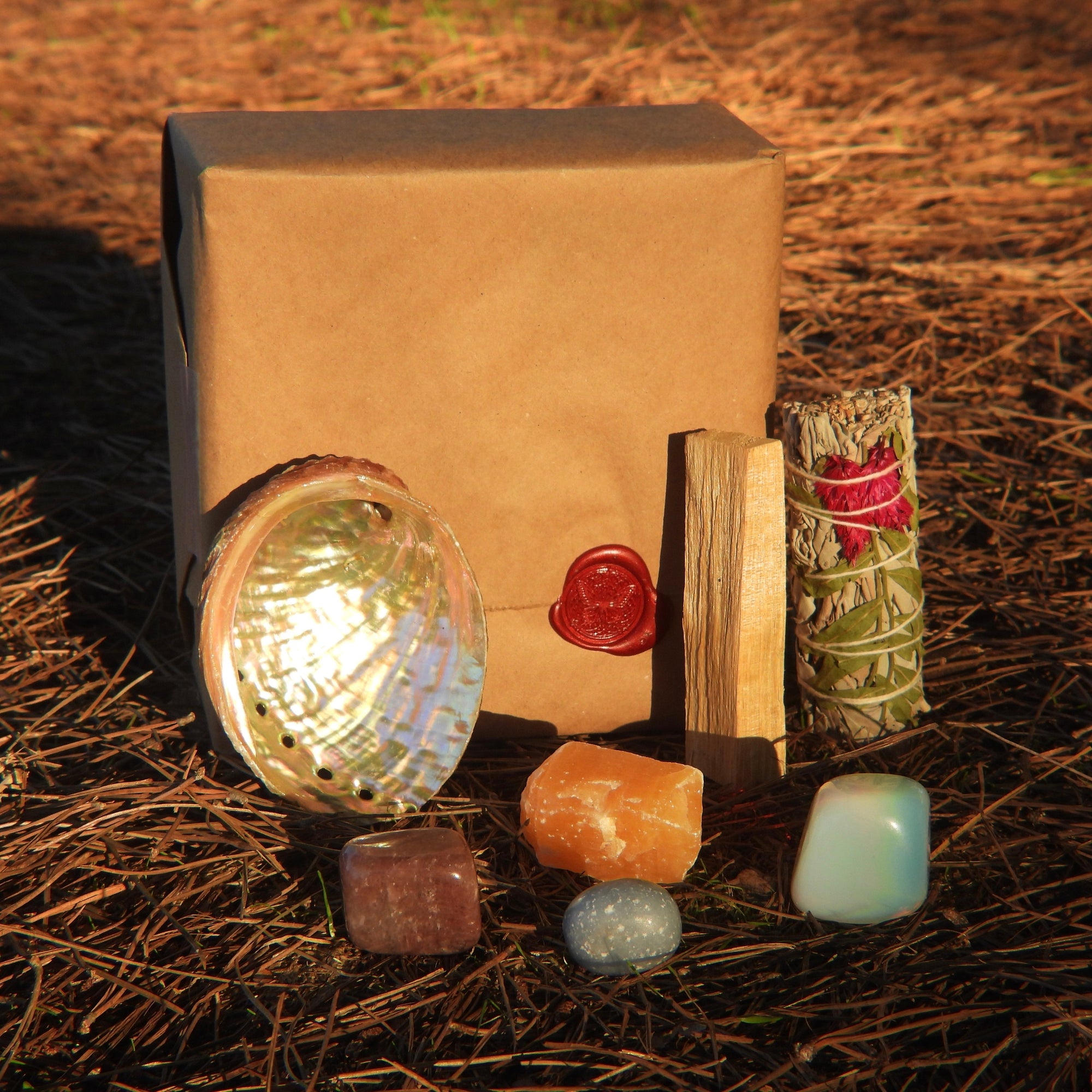 Aquarius Crystal Set for Motivation & Determination - Includes Aura Cleansing Kit
