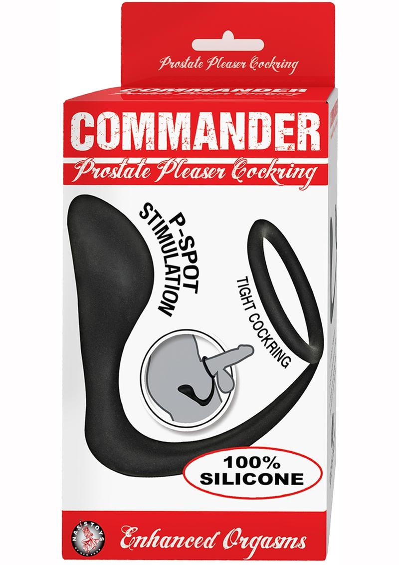 Commander Prostate Pleaser Silicone Cock Ring