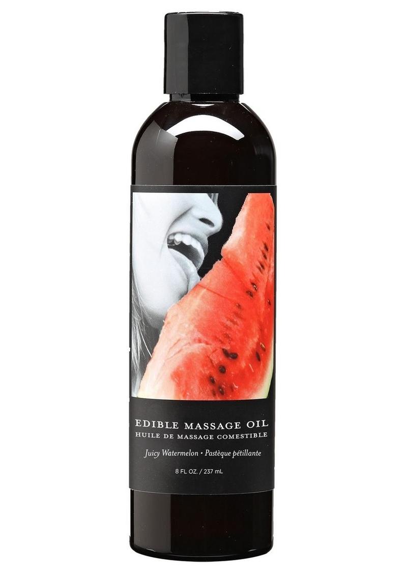 Earthly Body Hemp Seed Edible Massage Oil Juicy Watermelon