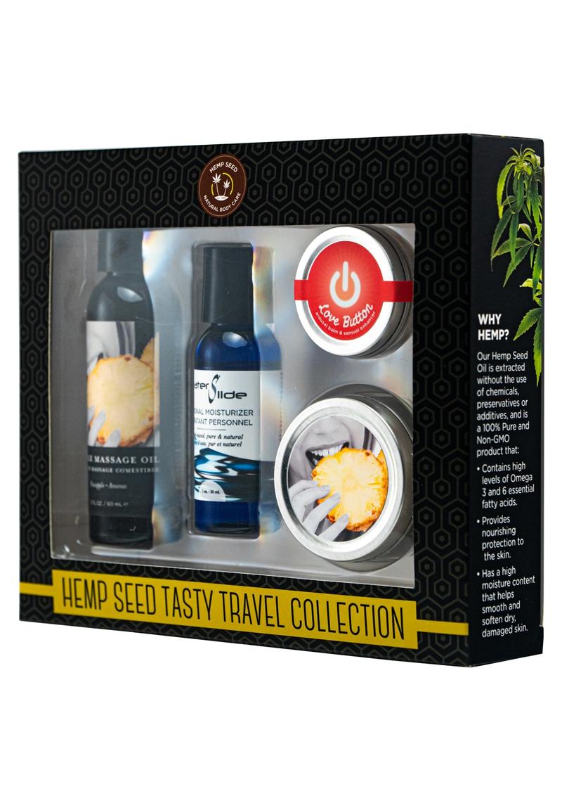 Earthly Body Pineapple Hemp Seed Tasty Travel Flavored Body