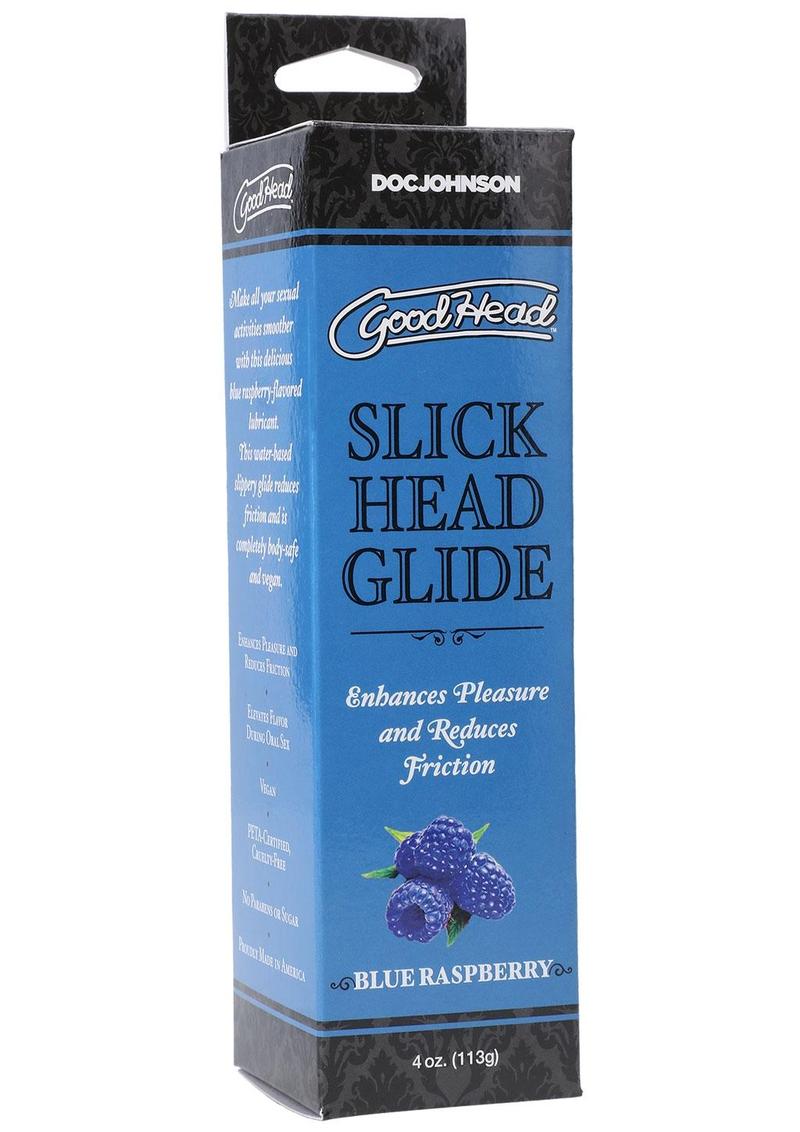 Goodhead Slick Head Glide Water Based Flavored Lubricant Blue Raspberry