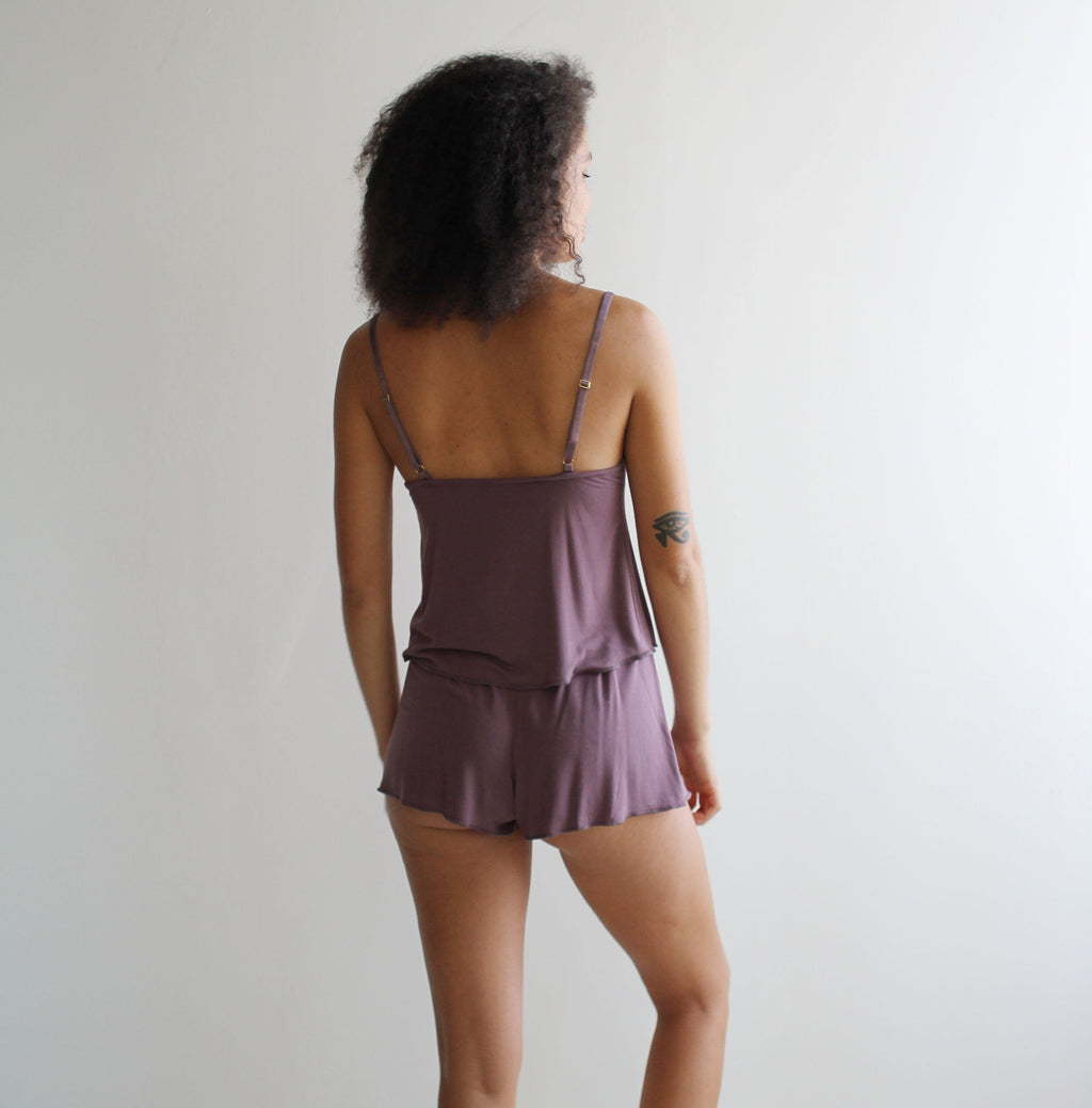 2 Piece lingerie pajama set includes Camisole and Boxers