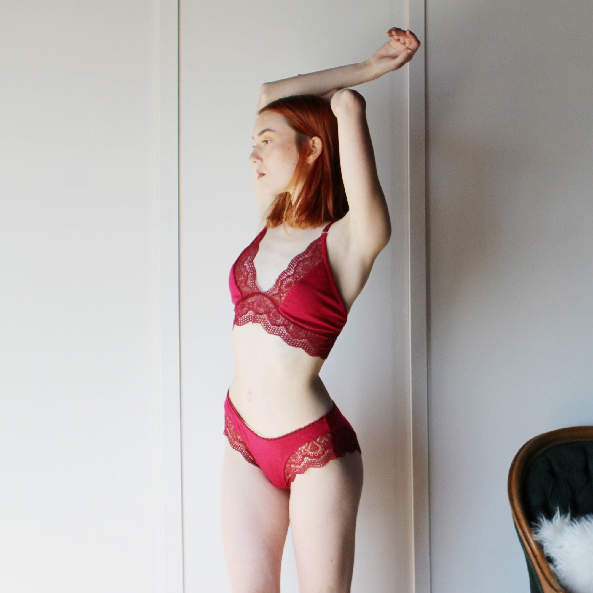 Tencel and Organic Cotton Lingerie with Lace Trim