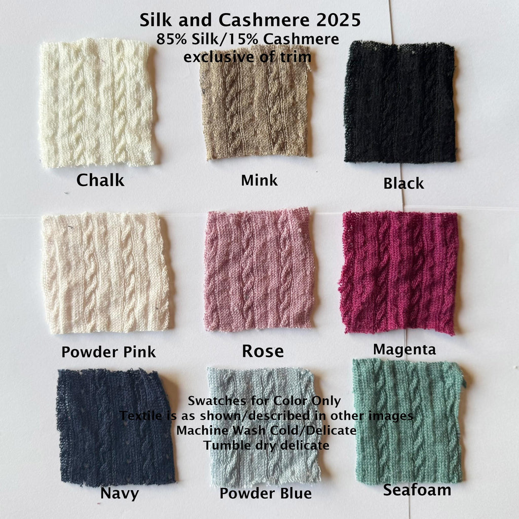 Sheer Silk and Cashmere Knit Nightgown Chemise