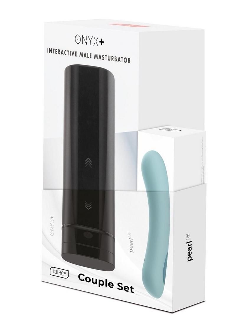Kiiroo Onyx+ and Pearl2+ Couple Set Masturbator and Vibrator