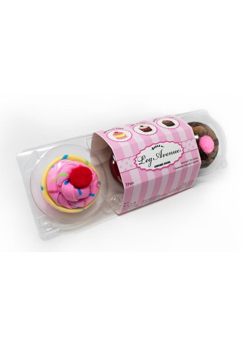 Leg Avenue Cupcake Socks Sets (3 Pairs