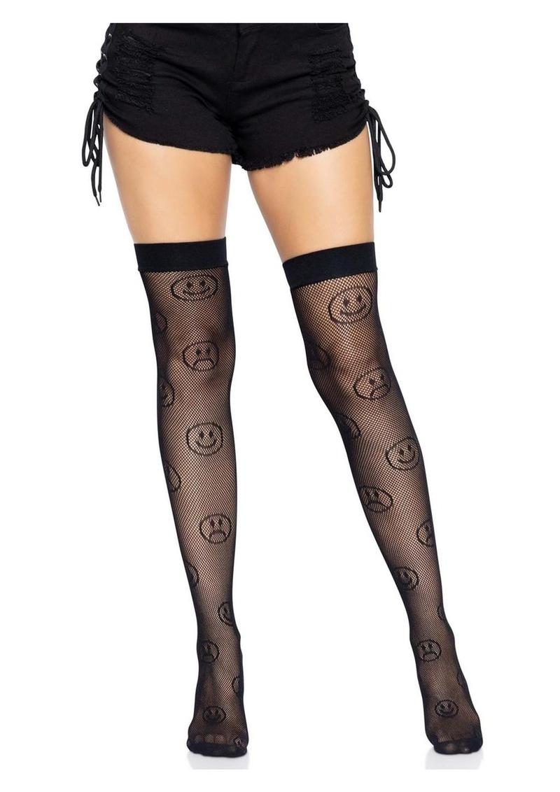 Leg Avenue Mood Swing Fishnet Thigh Highs