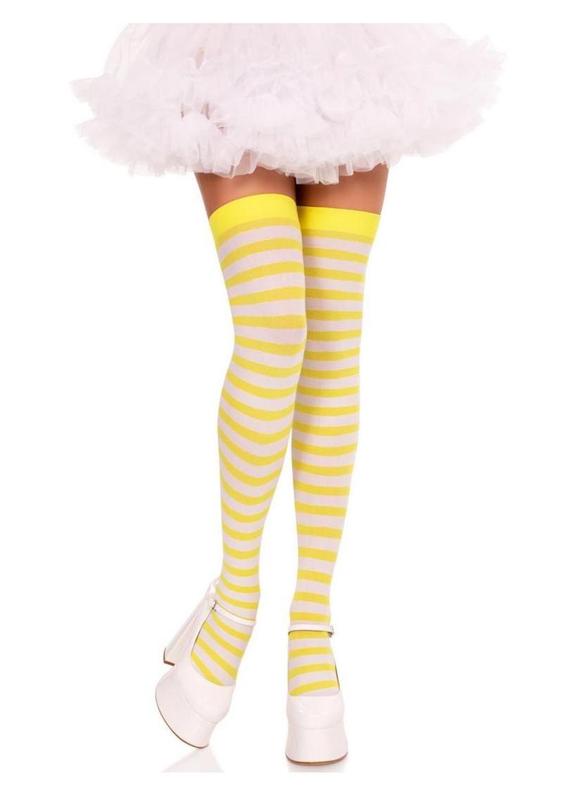 Leg Avenue Nylon Stocking W/ Stripe