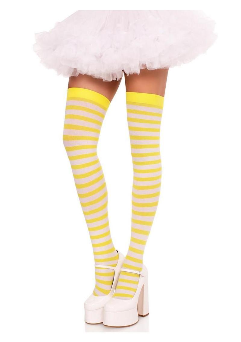Leg Avenue Nylon Stocking W/ Stripe