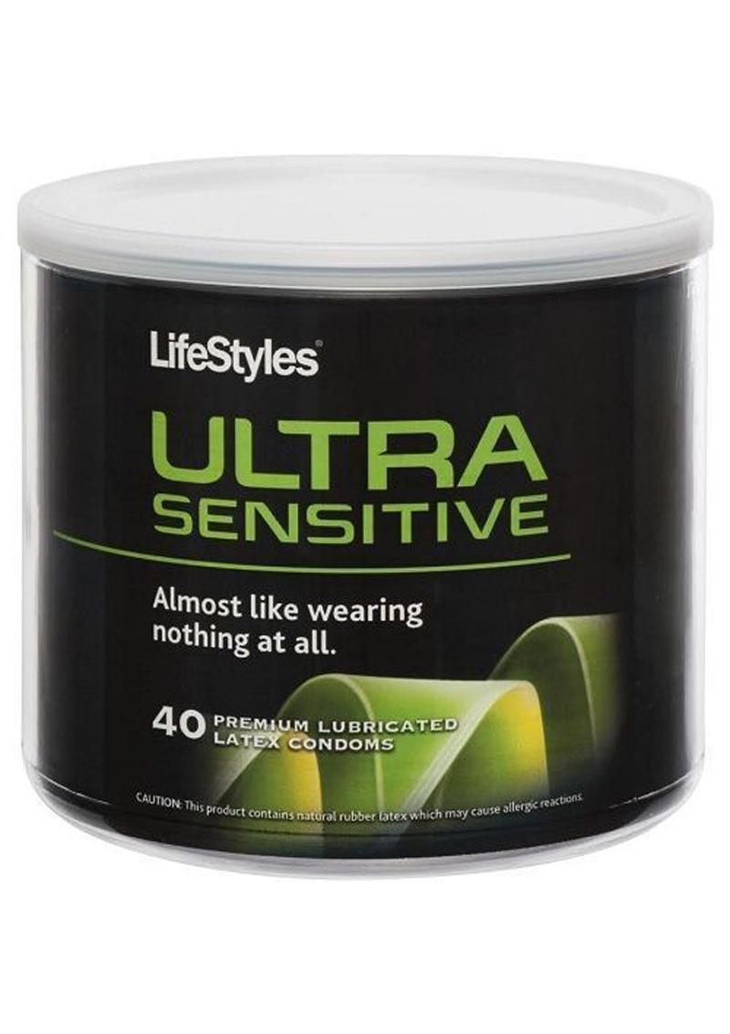 LifeStyles Ultra Sensitive 40 Preium Lubricated Latex Condoms