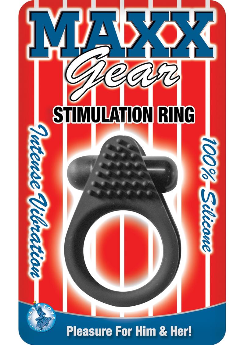 Maxx Gear Stimulation Ring Silicone Vibrating Cock Ring