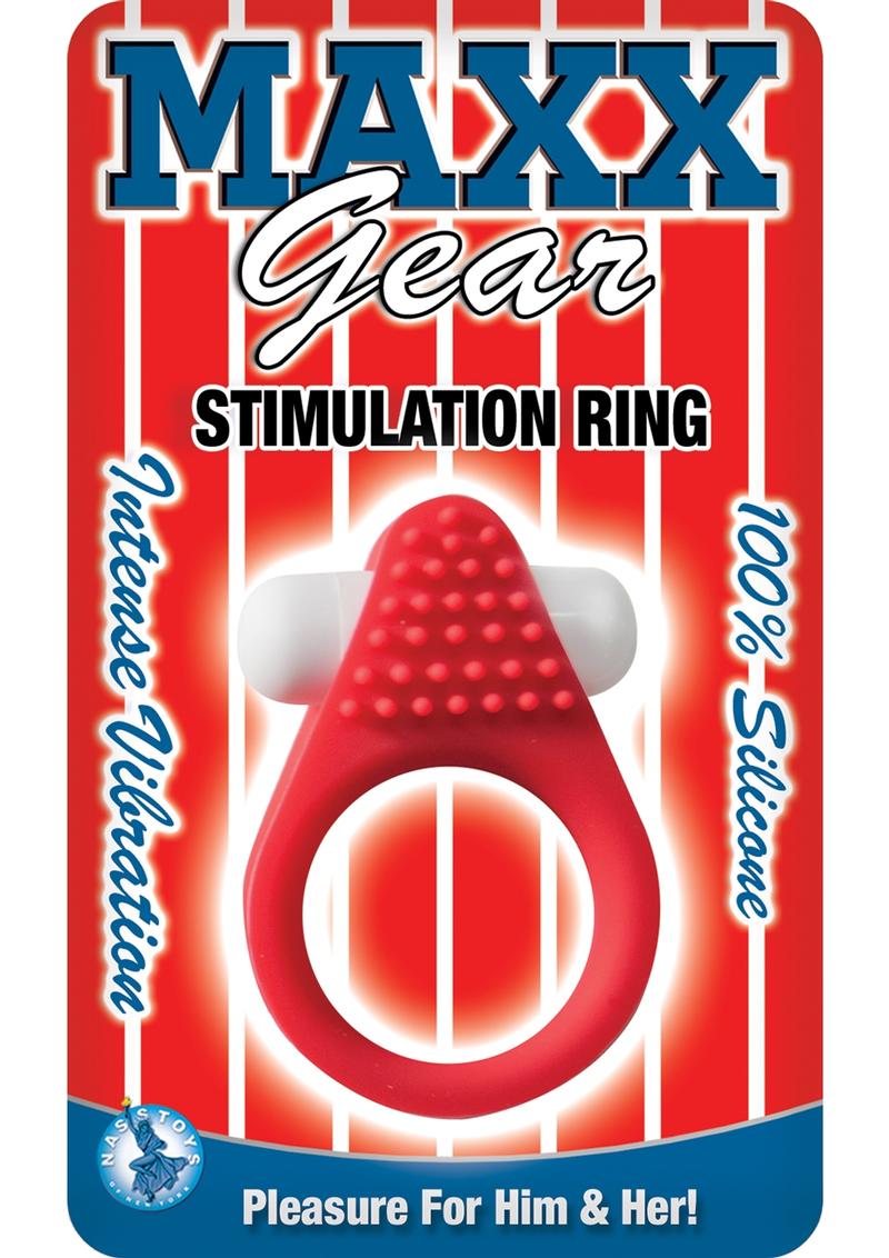 Maxx Gear Stimulation Ring Silicone Vibrating Cock Ring
