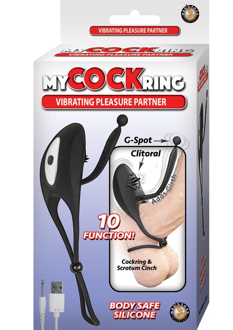 My Cock Ring Vibrating Pleasure Partner Silicone Rechargeable Ring