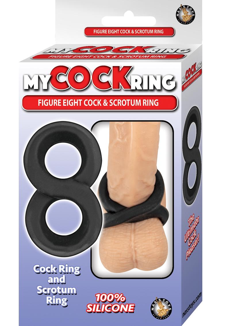 My Cockring Figure Eight Silicone Cock and Scrotum Ring