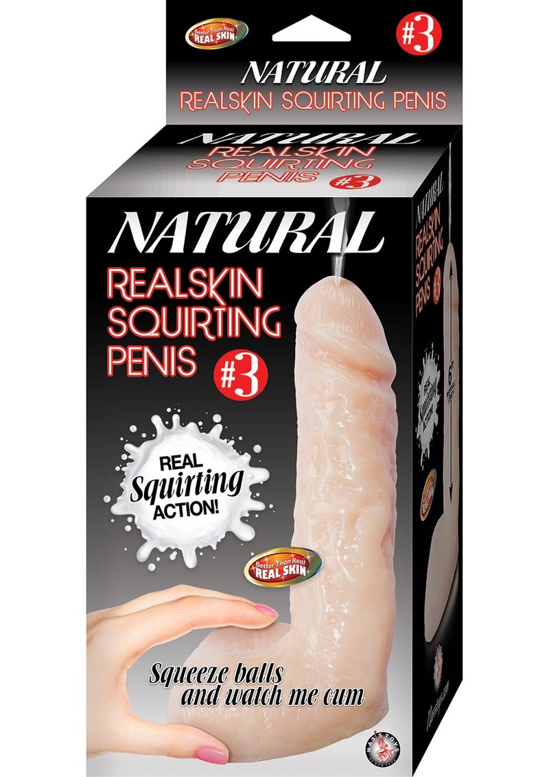 Natural Realskin Squirting Penis #3 Dildo