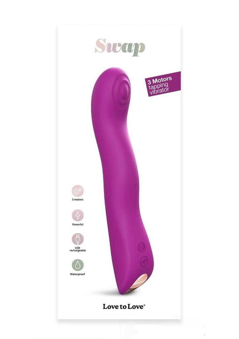 Swap Rechargeable Silicone Vibrator - Sweet Orchid