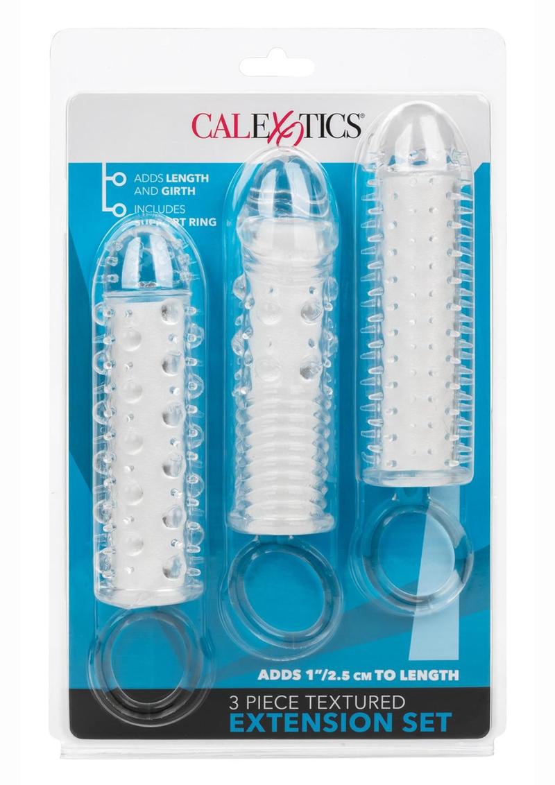 Textured Extension Set Penis Sleeves